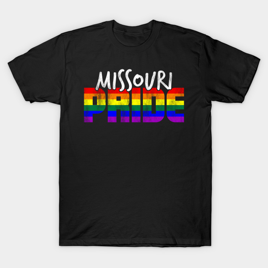 Discover Missouri Pride LGBT Flag - Missouri - T-Shirt
