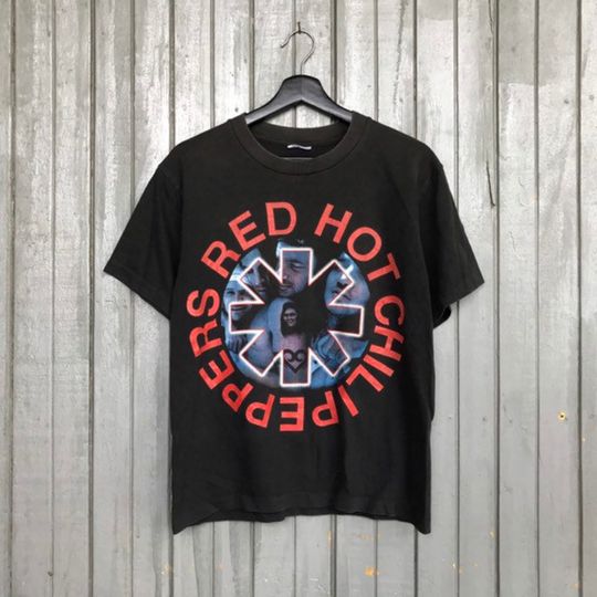 Discover Rare!! Red Hot Chili Peppers Vintage 90s rock band promo tour tshirt