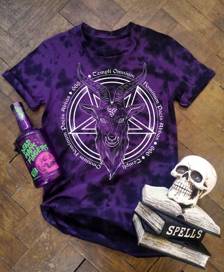 Discover Baphomet Symbol Unisex Tie Dye T-Shirt