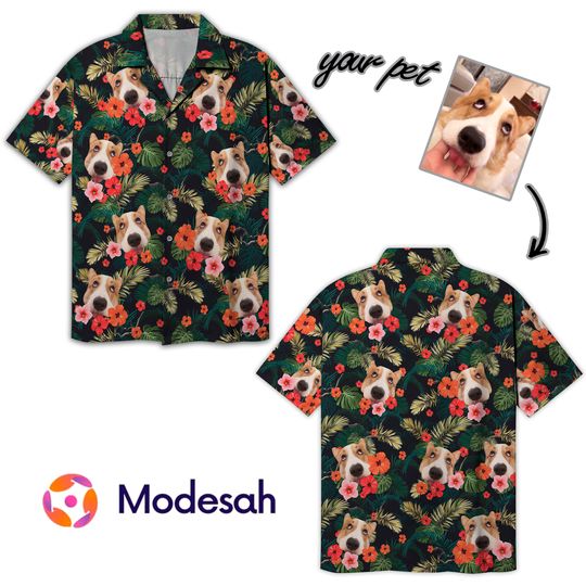 Discover Personalized Photo Hawaiian Shirt, Custom Photo Beach Shirt