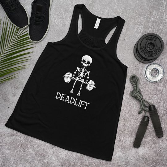 Discover Skeleton Deadlift Tank Top for Gym