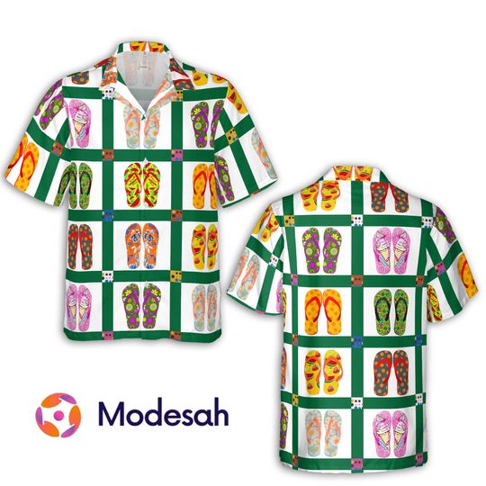 Discover Fun Flip-Flop Hawaiian Summer Shirt