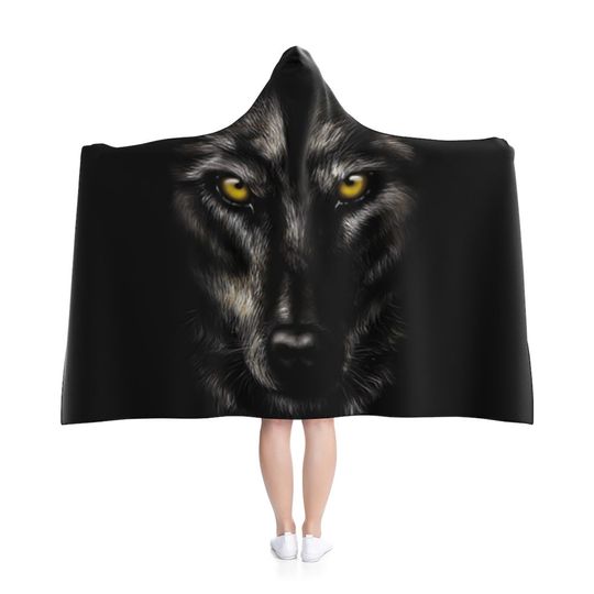 Discover Wolf Hooded Blanket, Custom blanket