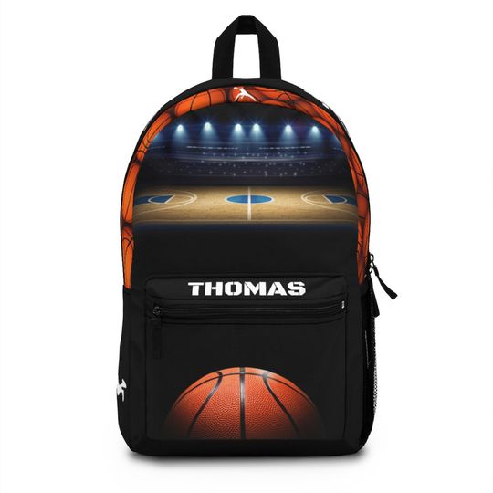 Discover Personalized Basketball Kids Backpack, Lightweight Back to School