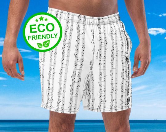 Discover Piano Sheet Music print, Mesh Shorts