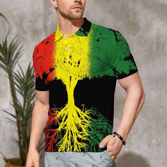 Discover Reggae Polo Shirt For Men, Polo 3D T-shirt
