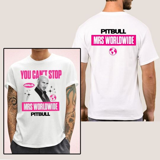 Discover Pitbull Can't Stop Us Now Summer Tour 2022 Shirt