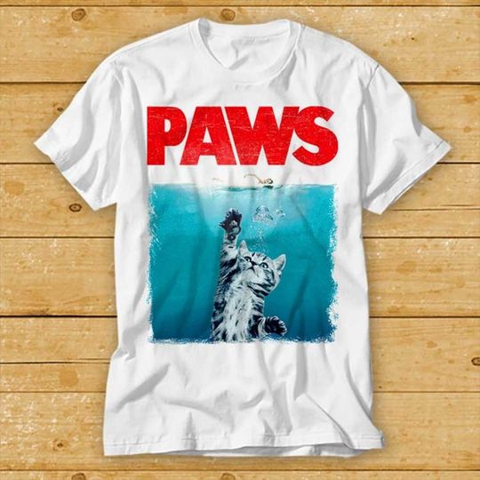 Discover Paws Jaws Cat Fun T-Shirt