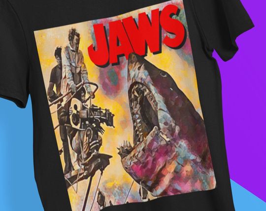 Discover Jaws Movie Soft T-Shirt, Jaws Poster T Shirt, Horror Movie Fan T-shirt
