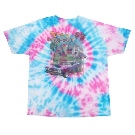 Discover Vintage In-N-Out Burger California Tie Dye T-Shirt