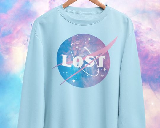 Discover Lost Explorer NASA Space Aesthetic Sweatshirt