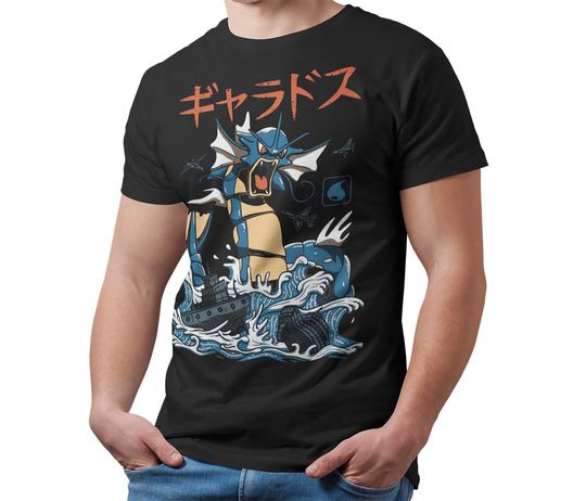 Discover Gyarados T-Shirt Kaiju Japanese Monster pokemon funny t shirts