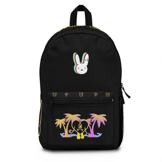 Discover Bad Bunny BackPack Back to School (Black)