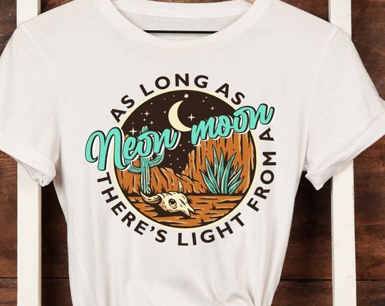 Discover Neon Moon Bar 24/7,  Brooks & Dunn, As long as there's light from the Neon Moon T shirt