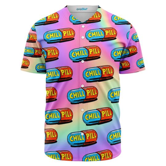 Discover Chill Pills Baseball Jersey