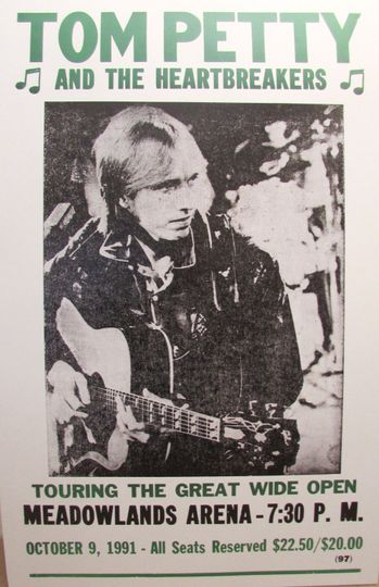 Discover Vintage Tom Petty Concert Poster 1981 Premium Matte Vertical Posters