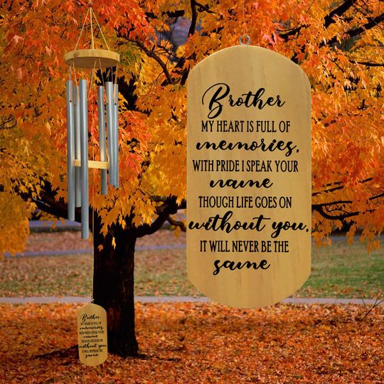 Discover Loss of Brother, Loss of sibling, Sympathy brother, Sympathy wind chimes