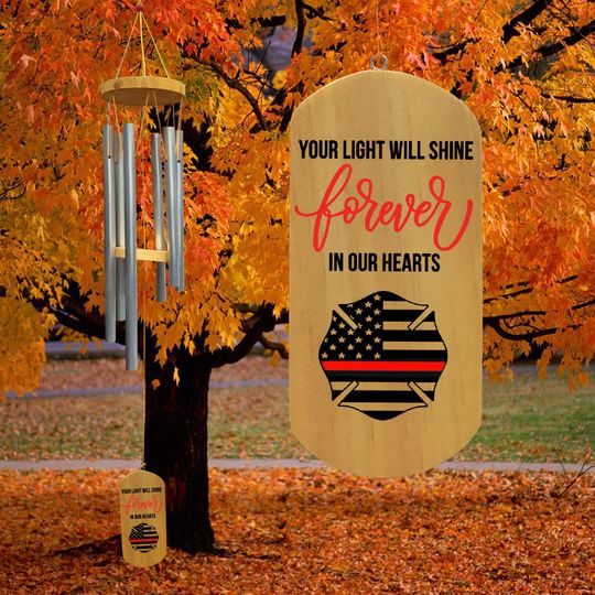 Discover Fallen Firefighter wind chimes, Firefighter Sympathy, Maltese Cross