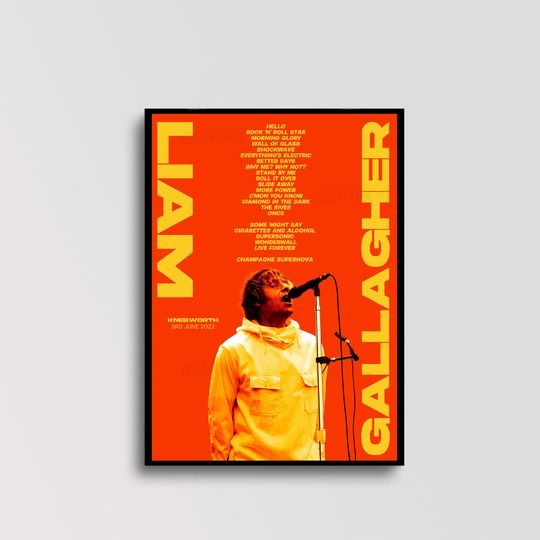 Discover Liam Gallagher Knebworth Poster