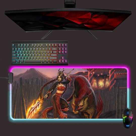 Discover Nidalee LED RGB mouse pads