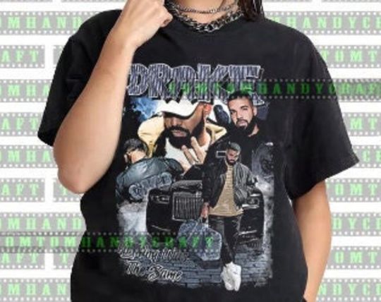 Discover Vintage Drake 90s Rap Hip Hop T-shirt