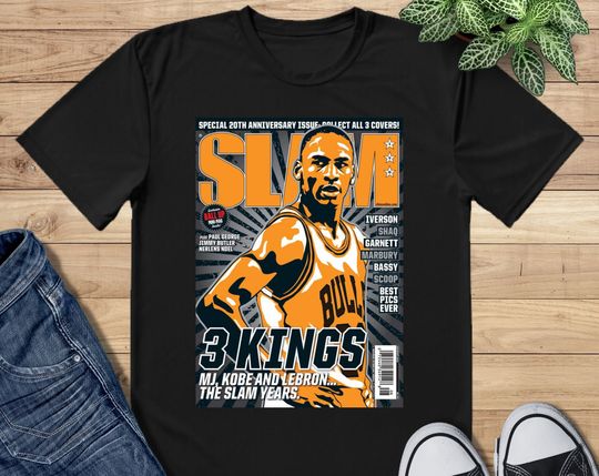 Discover Michael Jordan Slam Magazine Cover T-Shirt