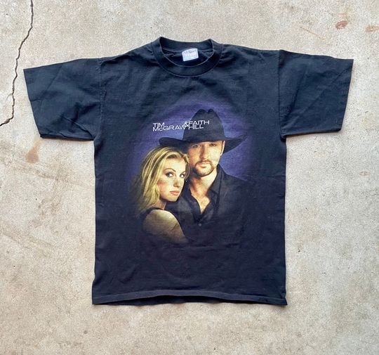 Discover Vintage 2000, Black, Tim McGraw & Faith Hill, Tour, Tee, T Shirt