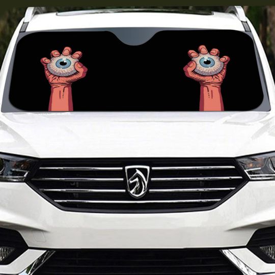 Discover Creepy Eyes Windshield Sunshade