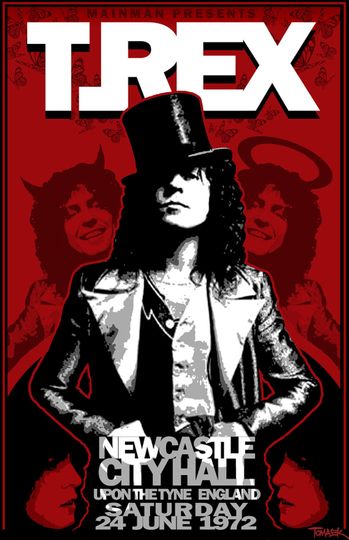 Discover T.Rex 1972 Tour Poster