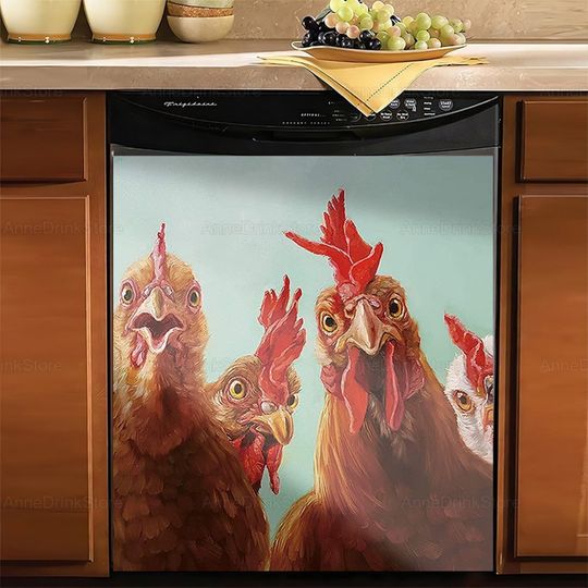 Discover Rooster/Chicken Dishwasher Cover