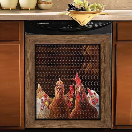 Discover Rooster Chicken Dishwasher Cover