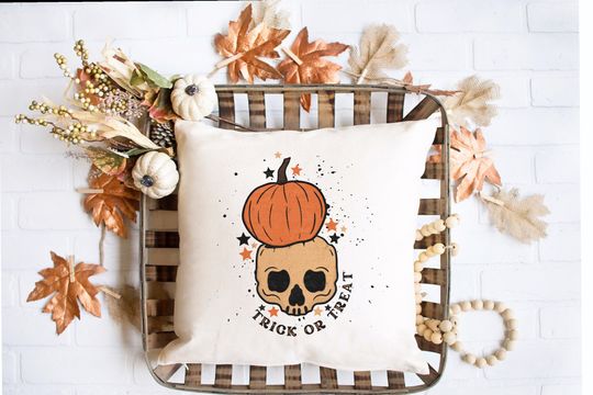 Discover Halloween Throw Pillow