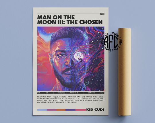 Discover Kid Cudi Man On The Moon III The Chosen Poster