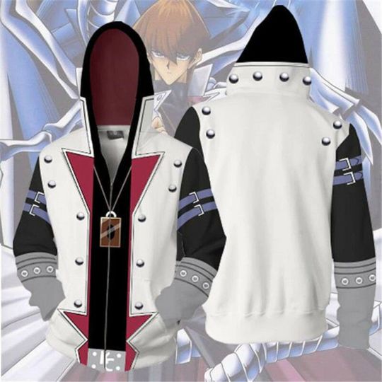 Discover Yu-Gi-OH Anime Hoodie Sweatshirt Seto Kaiba Cosplay Hooded