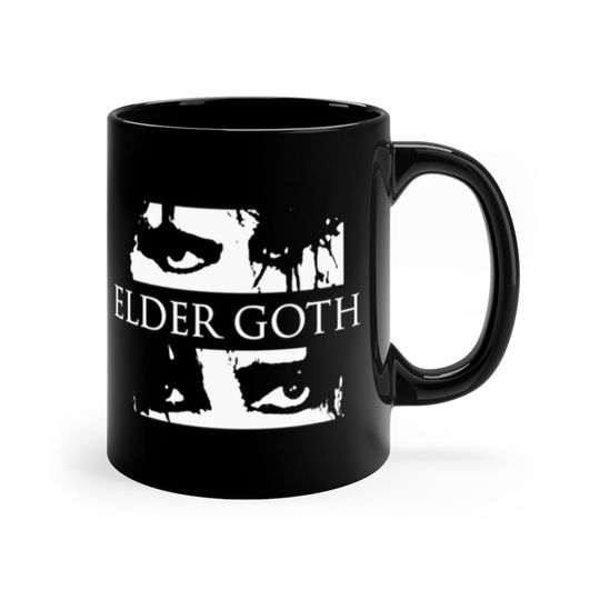 Discover ELDER GOTH 11oz Black Mug, Gothic, Punk, New Wave, Rock