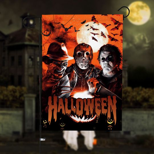 Discover Halloween Horror Movie Stars Garden Flag
