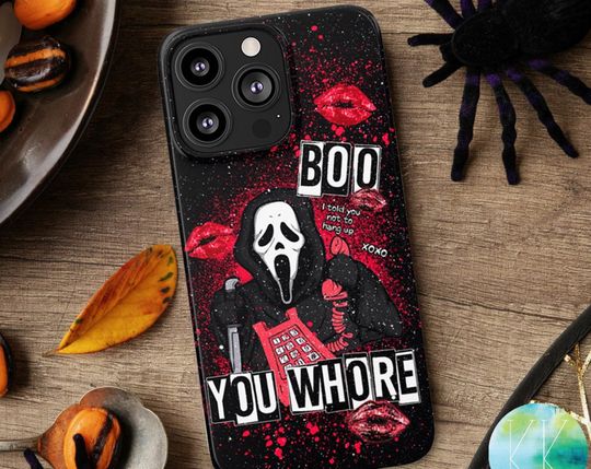 Discover No You Hang Up Scream Phone case, Halloween Ghostface Phone case