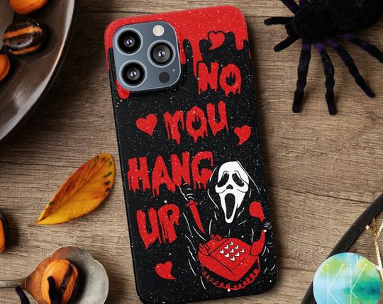 Discover No You Hang Up Scream Phone case, Halloween Ghostface Phone case