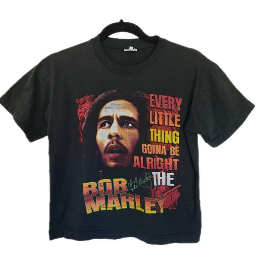 Discover Womens Vintage Bob Marley cropped tshirt