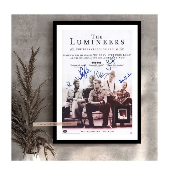 Discover The Lumineers Signatures Poster, The Lumineers Poster