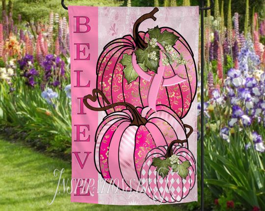 Discover Breast Cancer Awareness Garden Flag