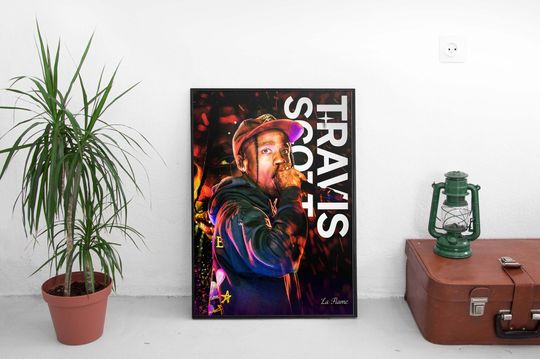 Discover Travis Scott / La Flame / Cactus Jack / Music Inspired Poster