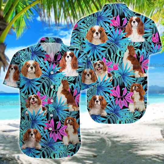 Discover Cavalier King Charles Spaniel Hawaiian Shirt, Spaniel Summer Shirt