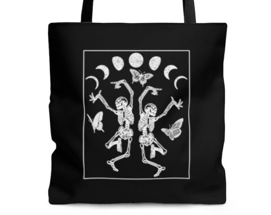 Discover Skeleton Aesthetic Tote Bag