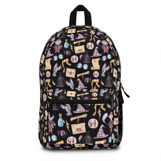 Discover Wizard School Black Side Mesh Backpack