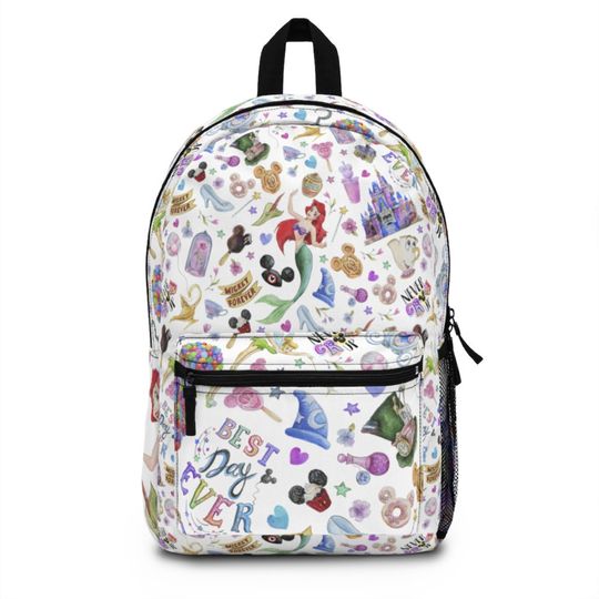 Discover Watercolor Mermaid Park Favorites Side Mesh Backpack