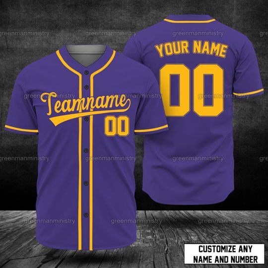 Discover Custom Teamname Baseball Jersey, Custom Football Name And Number