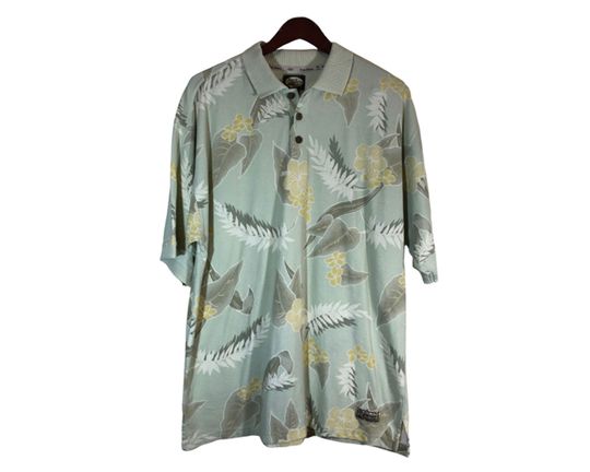 Discover TOMMY BAHAMA Green Floral Polo Shirt