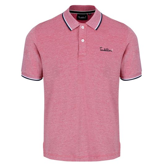 Discover Men's Polo Shirt Two Tone Cotton Pique Classic Collar Textured Polo Shirt