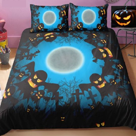 Discover Halloween scary Ghosts Duvet Bedding Set, Halloween Bedding Set